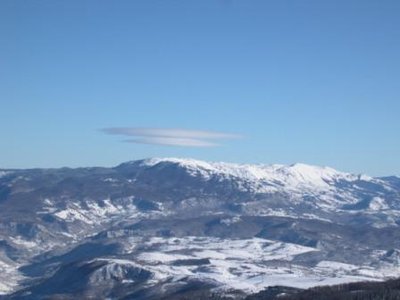 Interessante Wolkenformation über dem Jahorina-Massiv