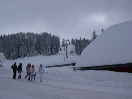 Viel Schnee, aber kein schönes Wetter