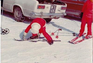 FIAT 124 Special T W 11.426 Schwesterlein und rechts ich.