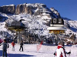 Von Corvara mit der EUB wieder hoch und zu den Cherzen.