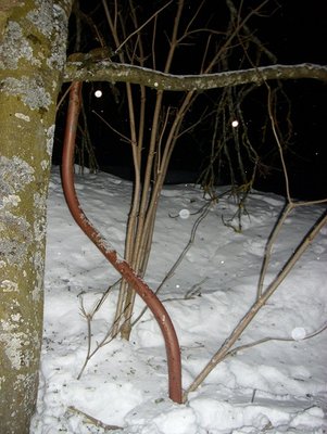 Lawinenstein Einersessel im Schnee
