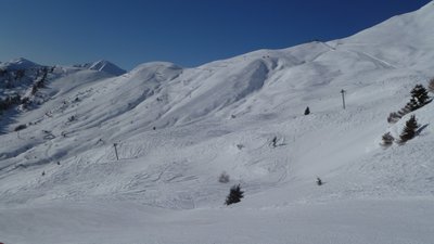 Neue abfahrt zwischen Gfall und Kerbboden abfahrt
