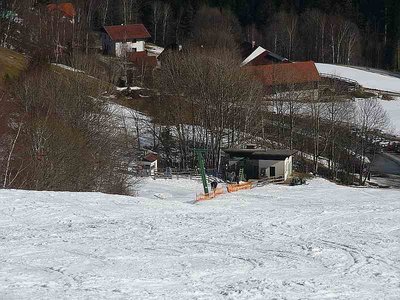 Nichts los an der Talstation Hannesen 1
