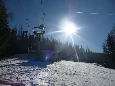 Bergstation der Kampsteinsesselbahn.