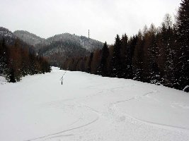 so jetzt zum Sonnwendstein, Schlußhang der Nordabfahrt