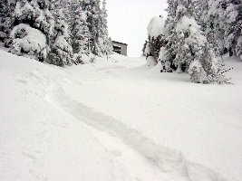 ebendort Blickrichtung Bergstation