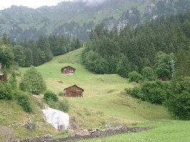 der Slalomhang auf der gegenüberliegenden Seite