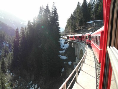 RhB Arosalinie - ein einziger Rutschhang