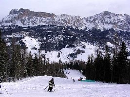 Und weil die Pisten so schön zu fahren waren, mussten wir leider gleich drei mal Gardenazza fahren.