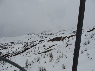 Blick von der obersten 4er Sesselbahn in Richtung 6-KSB