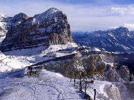 Dar Lagazuoi ist einer meiner absoluten Lieblingsaussichtsberge.
<br />Blick Richtung Tofane.
