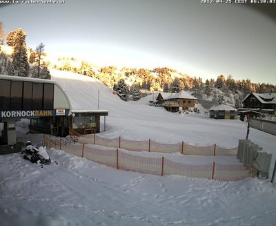 Heute  6.30 Uhr. Talstation Kornock.