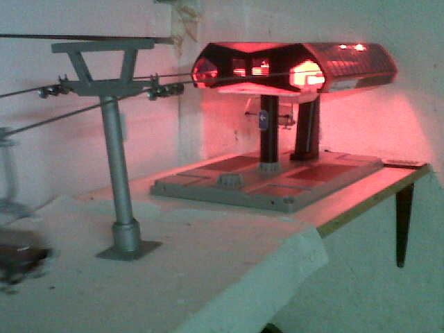 Blick auf Bergstation ebenfalls mit RGB- Beleuchtung (Stütze 6 fehlt noch;) )