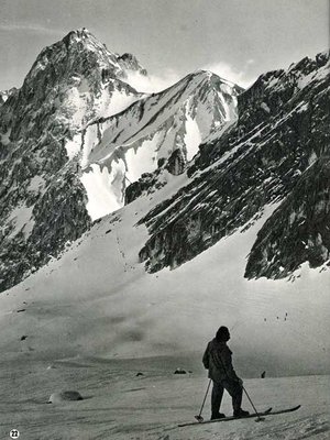 Bild Nr. 22  "Skiabfahrt Zugspitzplatt - Gatterl - Ehrwalder Alm, Blick auf Hochwanner"