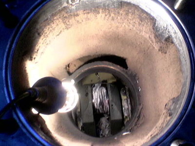 Blick ins Motorgehäuse Deutz 545