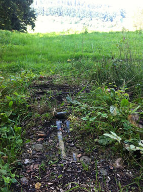 Rest der Bergstation / Hier waren einst versenkbare Betongewichte