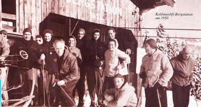 Kohlmaislift Bergstation 1947