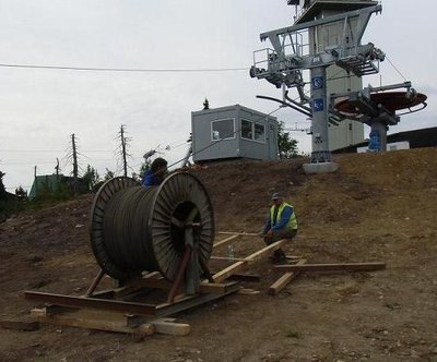 Bergstation, Kabeltrommel Hilfsseil