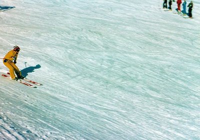 Der Held von der Hasenmulde stürzt sich in die Tiefe. Februar 1976