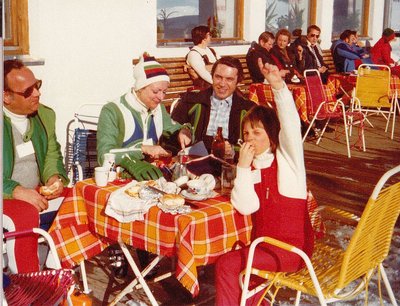 Jause, Jagatee , Hetz auf der Penkentenne, Papa, Eva und Erich Makowetz, Schwester Mariella 1976