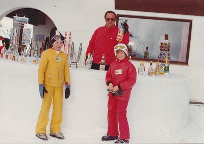 Mit Papa ( RIP 1999)  und Mariella an der Schneebar Penkentenne 76