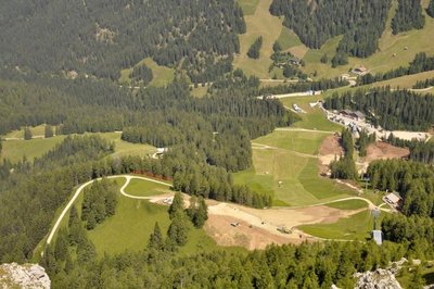 Einfahrt Variante auch vom Piz da Peres aus gesehen