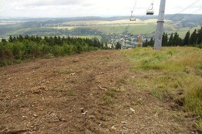 Fichtelberg, Pistenverbreiterung