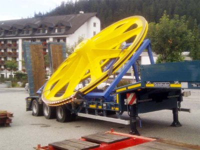 Seilscheibe mit Antriebzapfen