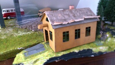 Metallkassenhäuschen Eigenbau Onkel Erwin RIP 1975 , Modellbahner seit der Zwischenkriegszeit