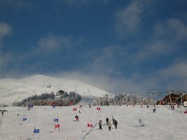 ein versuch, möglichst viel skigebiet aufs bild zu bekommen.