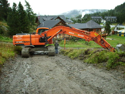 Der Bagger und mein mittlerweile 9-jähriger Sohn