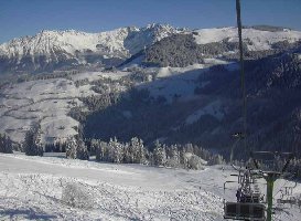 Blick von der Silleralmbahn ri. Kaisergebirge