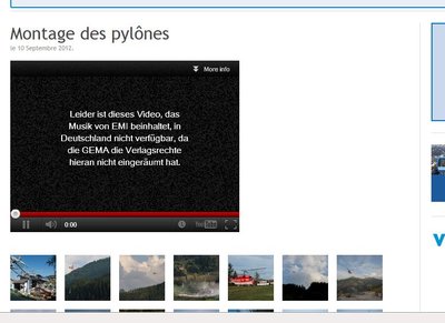 Gesperrtes Video durch GEMA auf www.12du12.ch