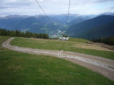 Talstation Plateau vom Beginn des Schlusshang aus