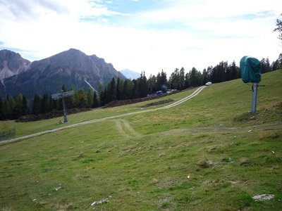 Schlusshang Plateau aus Richtung Mittelstation Olang I+II