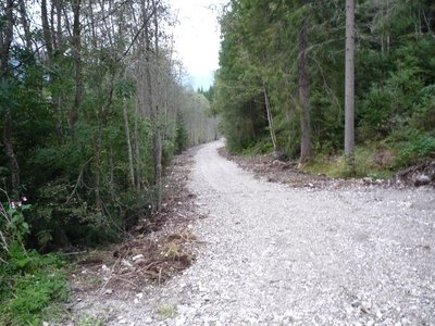 Furkelbach E-Werk, der Wanderweg neben dem Bach