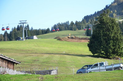 Pistenbau und oberer Teil der Stöcklpiste