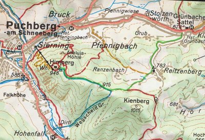 Auch eine alte Wanderkarte mit dem Lift hab ich gefunden. Dann kann jeder die Trasse suchen.