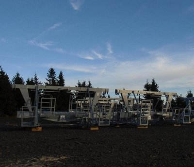 vormontierte Stützenjoche; Parkplatz Neklid