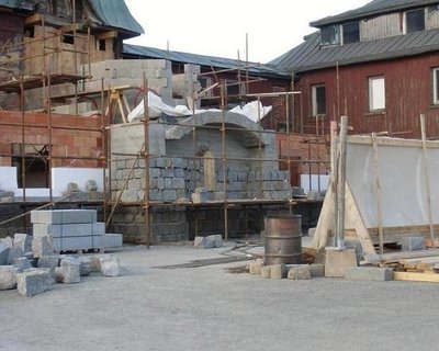 Aufbau des Aussichtsturmes