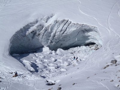 Loch im Schlegeisferner
