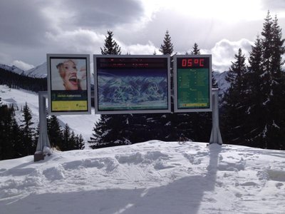 Die Temperaturen stiegen tagsüber leicht an und somit erinnerte alles ein wenig an Frühjahrsskifahren