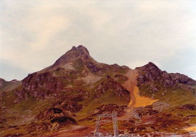 Nochmal die Trassenfreimachung für den zukünftigen Panoramaschlepplift. Im Vordergrund eine Stütze des Grünwaldseeliftes.