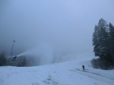 Intensive Beschneiung der "Lyra". Bis Betriebsstart fehlt IMHO noch Einiges, solange es jedoch kalt bleibt...