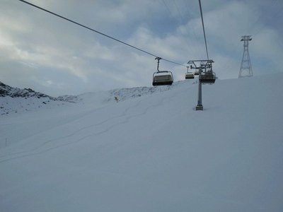 nichts ausser unseren Spuren...in der zukünftigen Buckelpiste