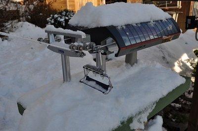 Sessellift ohne Haube