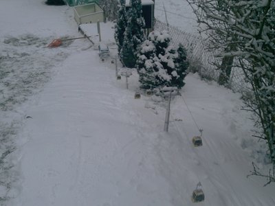 Die 2 Pisten von der Bergstation aus gesehen