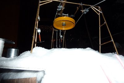 Bergstation.Ansicht von unten