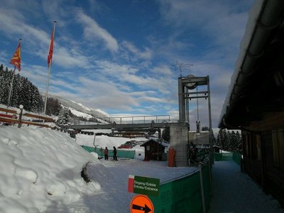 Talstation "Skilift Lescha" - bei meinem letzten Besuch war hier noch ein Bügellift. Er wurde durch eine DSB ersetzt, der Name blieb.
