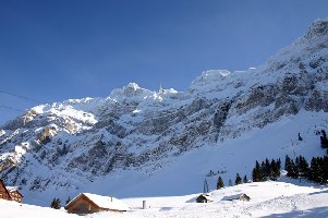 Blick von Schwägalp zum Säntis. Der Anblick ist atemberaubend !!